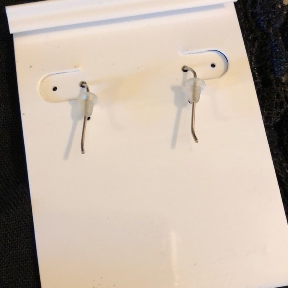 Touch of Glass Sterling‎ Silver Earrings with Glass - Picture 4 of 7